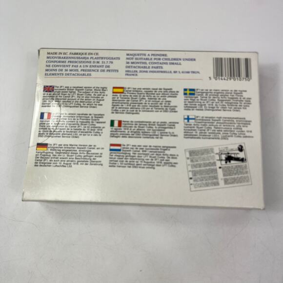 Airfix Sopwith 2F1 Camel 1918 1/72 Scale Model Kit Vtg Aircraft Series 1 Open - Picture 2 of 5